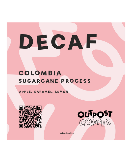 Decaf, Colombia, Washed, Sugarcane Process