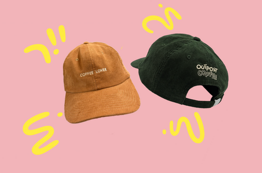 'Coffee Lover' 6 panel cord cap